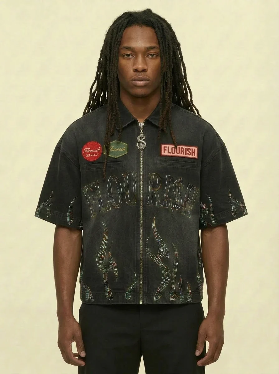 Flouri$h Denim Work Shirt